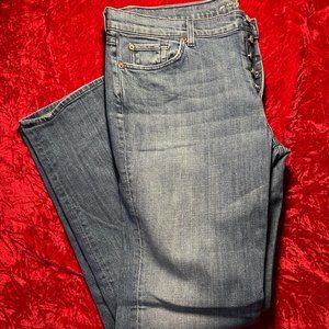 7 for all mankind standard button-fly jeans 40